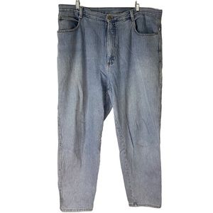 Vintage Gitano Striped Light Wash Jeans Women's Size 22 W ( Waist Size 36)‎